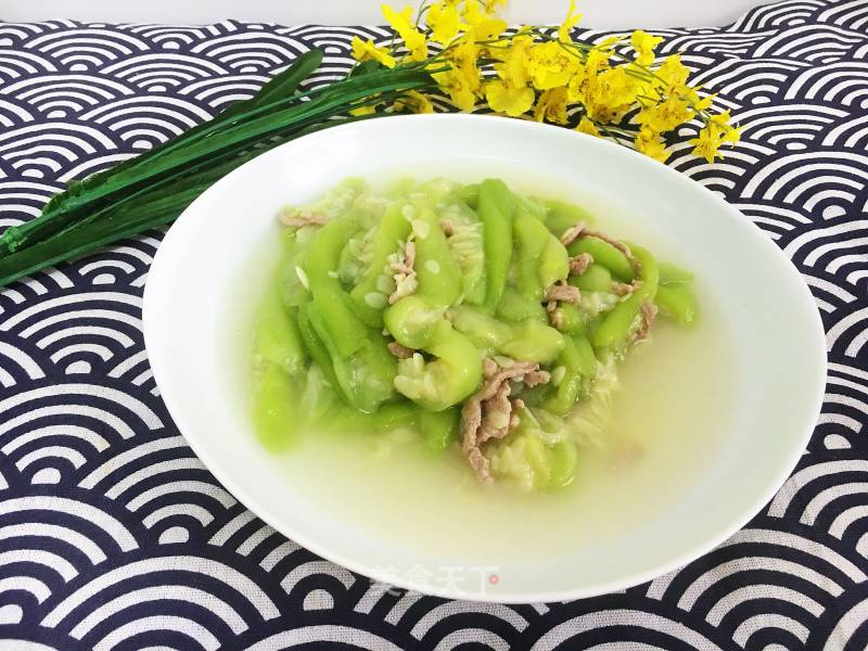 Loofah Stir-fried Shredded Pork recipe