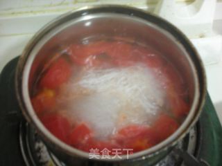 Tomato Vermicelli Egg Soup recipe