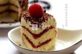 #aca烤明星大赛#cherry Chocolate Cream Cake recipe