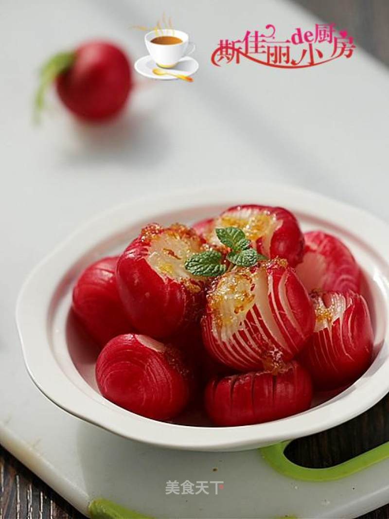Osmanthus Sweet and Sour Cherry Radish recipe