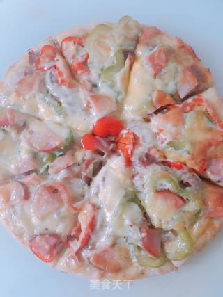 Bacon Ham Pizza recipe