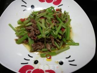 Stir-fried Donkey Meat with Celery recipe