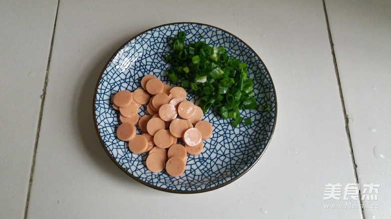 Green Onion Ham Omelet recipe