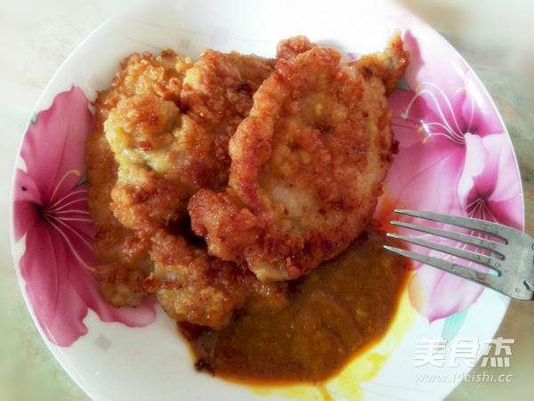 Curry Fried Pork Chop recipe