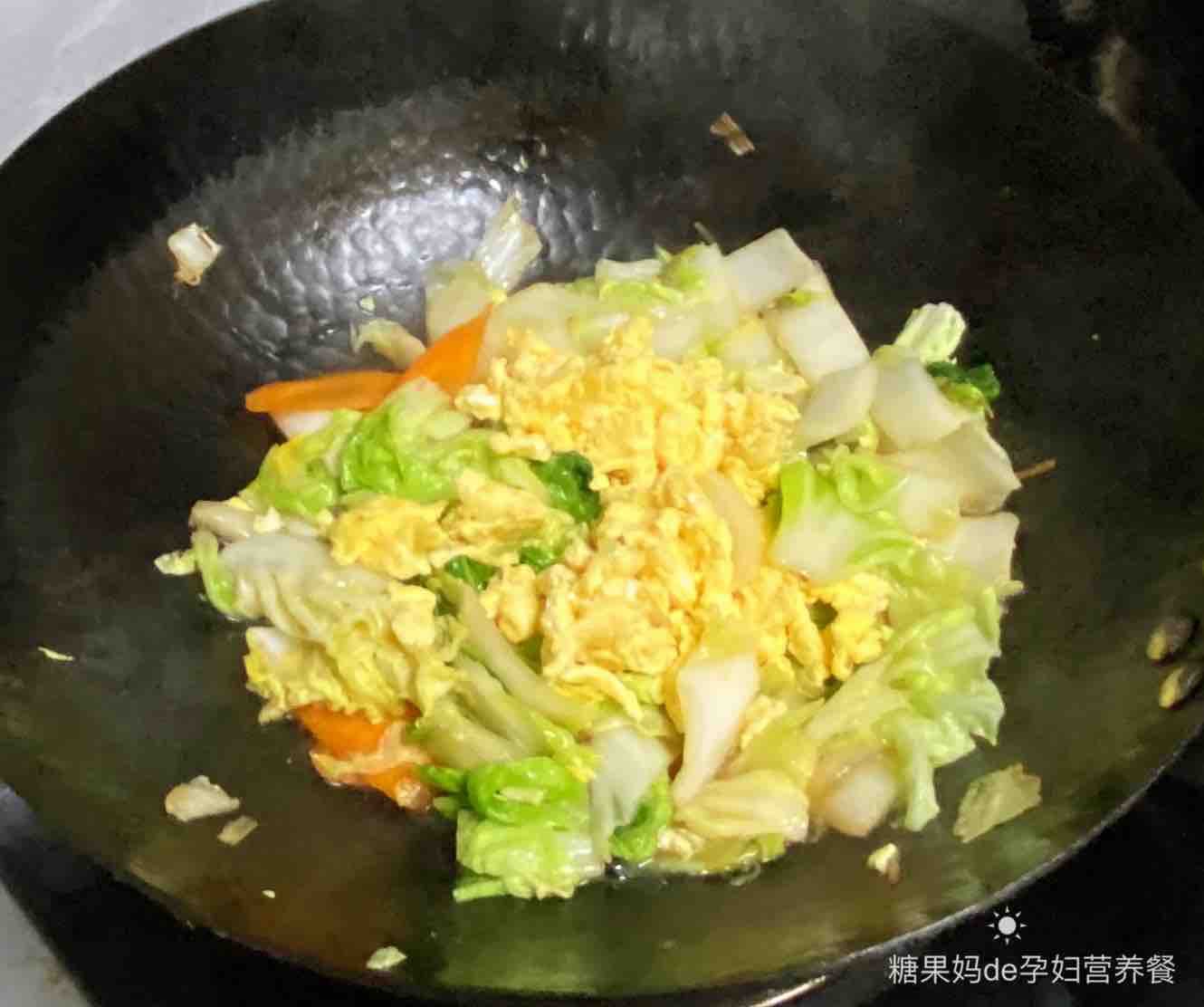 [recipe for Pregnant Women] Scrambled Eggs with Cabbage, Refreshing and Not Greasy, recipe