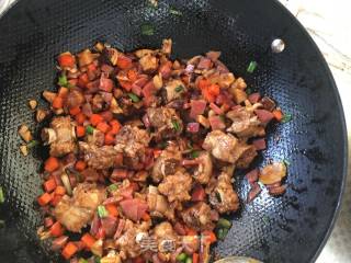 Braised Rice with Pork Ribs and Wax Intestines recipe