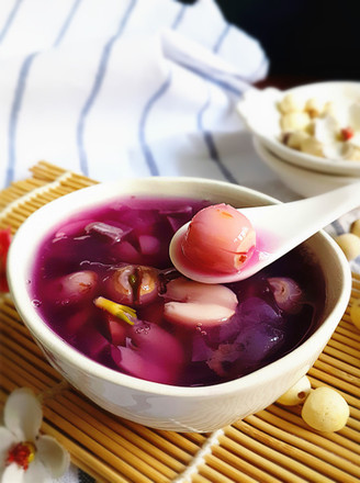 Purple Sweet Potato, Lotus Seed and Tremella Soup recipe