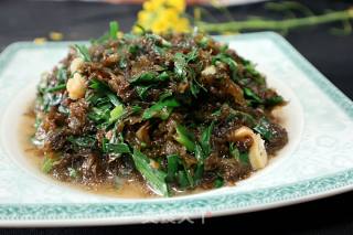 Leek Stir-fried Lichen recipe