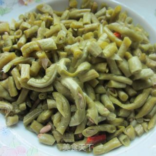 Stir-fried Bacon with Salted Beans recipe