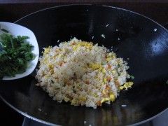 Fried Rice with Shrimp and Preserved Egg recipe