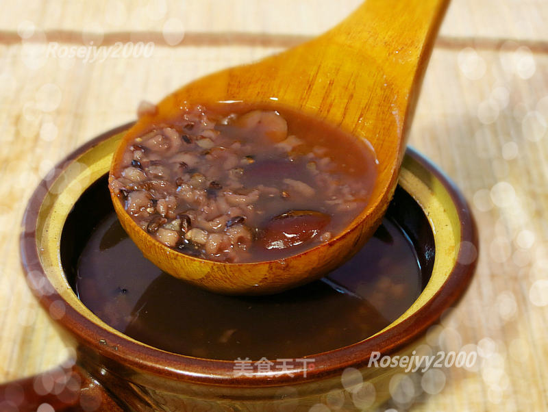 Black Glutinous Rice and Red Date Congee recipe