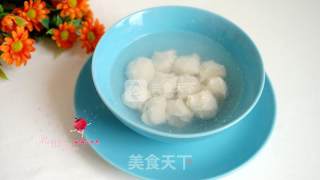 Spinach Soup with Chicken Balls recipe