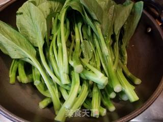 Rapeseed Heart in Soup with Garlic recipe