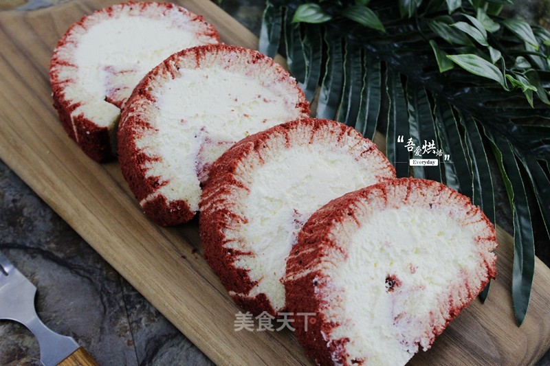 Red Velvet Whirlwind Cake Roll recipe