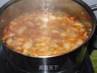 Onion Mixed Vegetable Soup recipe