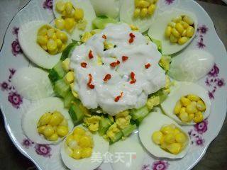 Cucumber Corn Egg Salad recipe