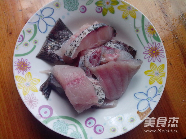 Fried Fish Cubes with Pickled Peppers recipe