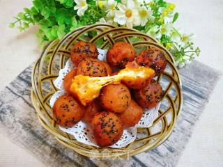 Pumpkin Glutinous Rice Cheese Heart Ball recipe