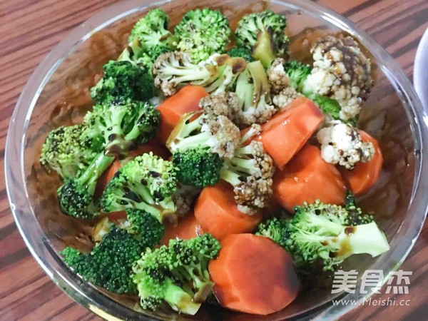 Teriyaki Three-color Seasonal Vegetables recipe