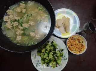 Winter Melon Boiled Meatballs recipe