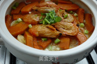 Dried Prawns and Pumpkin recipe