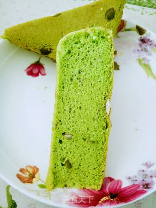 Spinach Pumpkin Chopped Chiffon Vegetable Cake ~ Spinach Square Vegetable Chiffon recipe