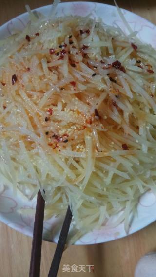 "summer Lazy Meal" Shredded Potato Salad recipe