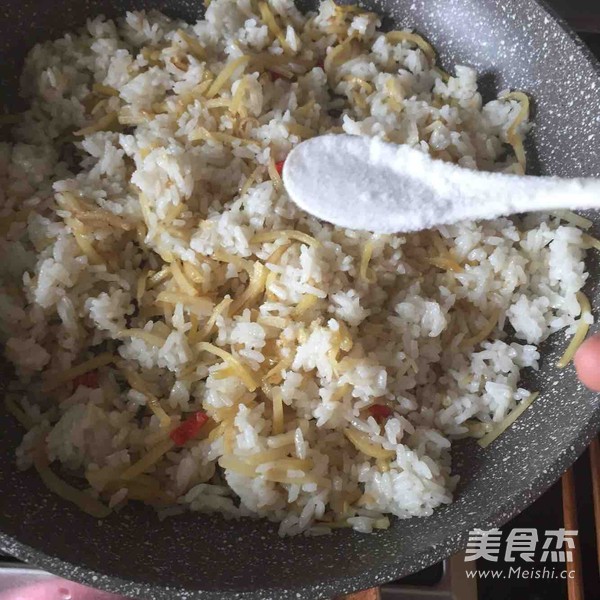 Shredded Potato Fried Rice recipe