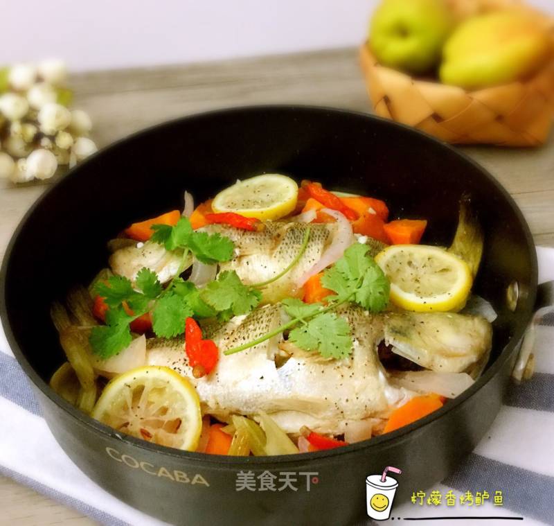 #aca烤明星大赛#grilled Sea Bass with Lemon Flavor recipe