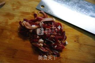 Stir-fried Chicken Gizzards with Garlic Stalks recipe