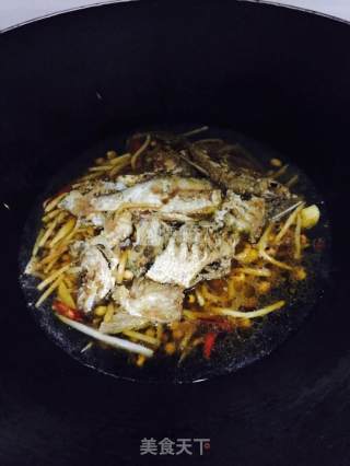 Braised River Fish with Sour Bamboo Shoots and Soy Beans recipe