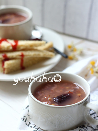 Red Japonica Rice Congee recipe