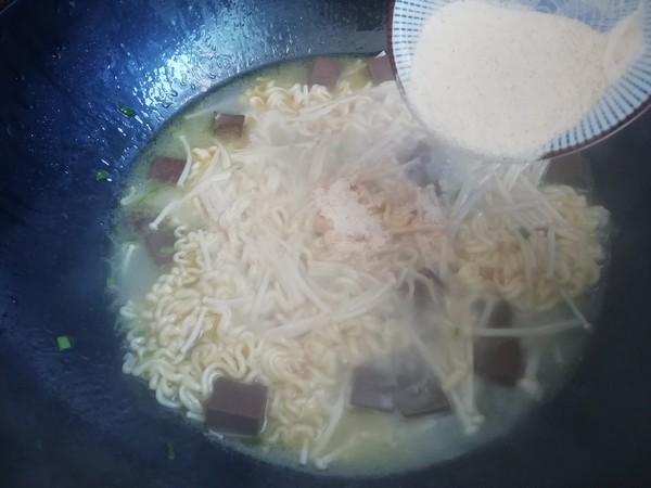 Duck Blood Noodle Soup recipe