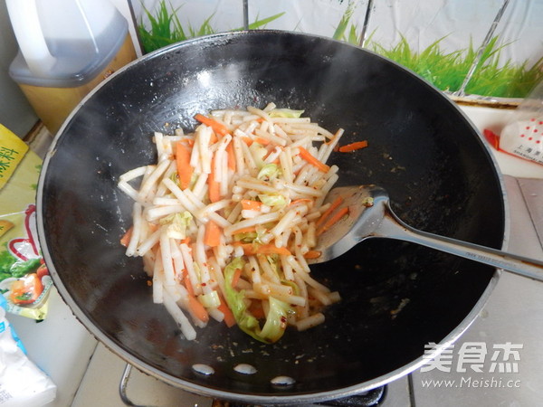 Fried Rice Cakes with Spicy Oil recipe