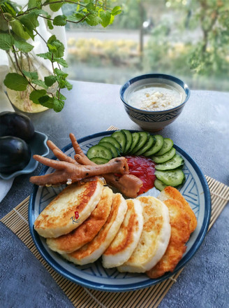 Pan-fried Steamed Bun Slices recipe