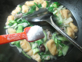 Duck Bone Oil, Tofu and Vegetable Soup recipe
