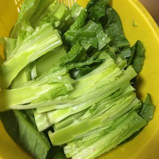 Stir-fried Lettuce Leaves with Garlic recipe
