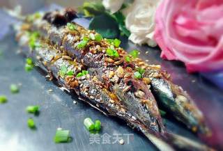 Fried and Braised Saury recipe