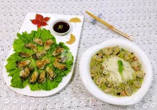 Fried Oysters on Iron Plate recipe