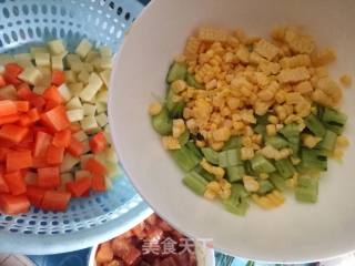 Diced Meat with Vegetables recipe