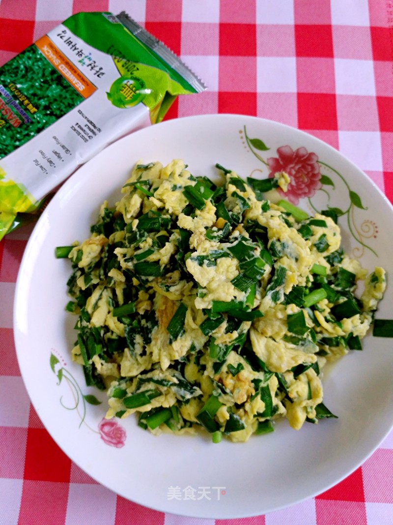 Scrambled Eggs with Leek recipe