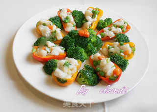 Orchid Fish Rice with Colored Pepper recipe