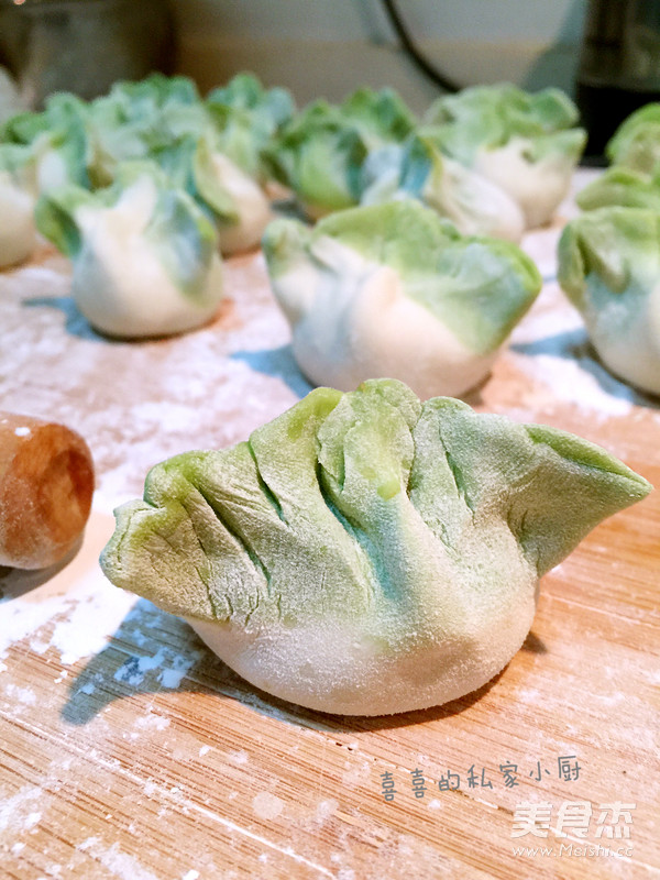 Emerald Cabbage Dumplings for New Year recipe