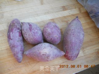 Pumpkin Purple Potato Cake recipe