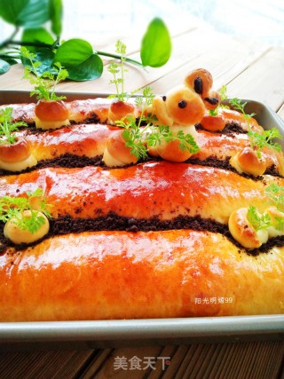 #trust之美#rabbit Pull Carrot Bread [creative Scene Bread] recipe