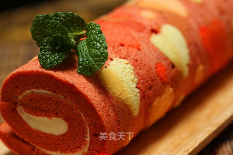 Warm Heart-red Song Love Cake Roll recipe