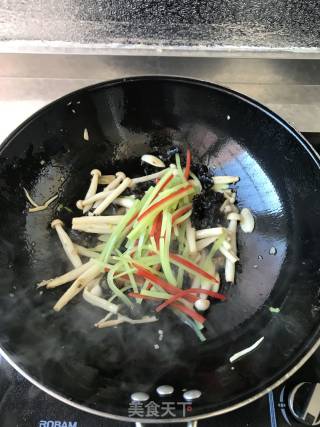 Vegetarian Fried Seafood Mushroom recipe