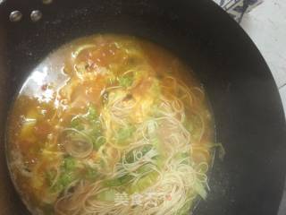 Tomato and Egg Noodle Soup recipe