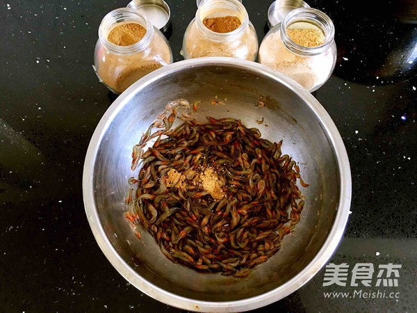 Fried Small River Prawns recipe