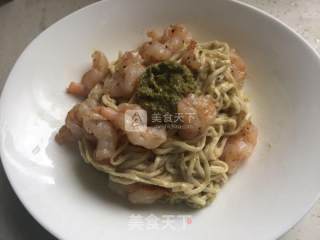 Noodles with Shrimp and Toon Sauce recipe